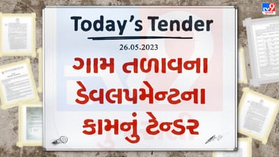 Tender Today : પાટડી નગરપાલિકામાં ગામ તળાવના ડેવલપમેન્ટના કામ માટે લાખો રુપિયાનું ટેન્ડર જાહેર
