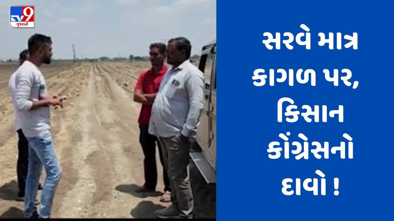 Gujarati Video : રાજકોટના આટકોટ વિસ્તારમાં પાક નુકસાનીનો સરવે, વિસ્તરણ અધિકારીએ તપાસ હાથ ધરી