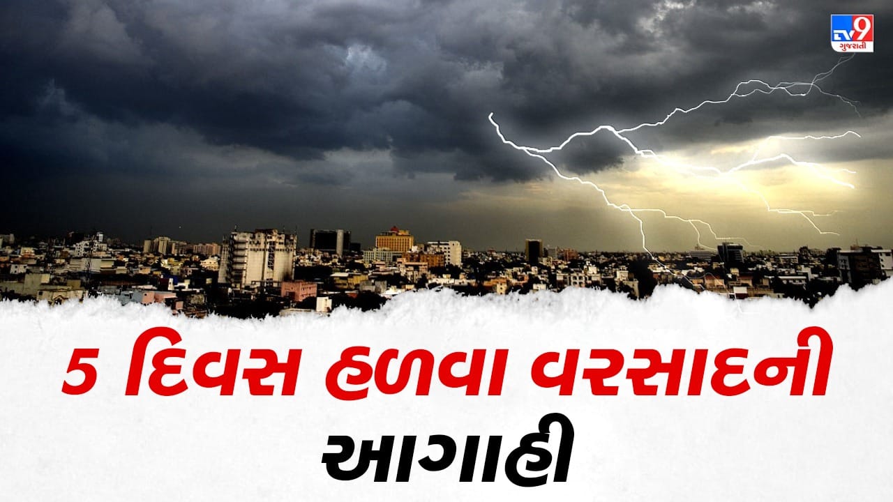 Gujarati Video : ગુજરાતમાં રહેશે વરસાદી માહોલ, ઉત્તર ગુજરાતમાં મધ્યમ વરસાદની શક્યતા, જાણો કયા કયા વરસાદ પડશે Gujarati Video : ગુજરાતમાં રહેશે વરસાદી માહોલ, ઉત્તર ગુજરાતમાં મધ્યમ વરસાદની શક્યતા, જાણો કયા કયા વરસાદ પડશે