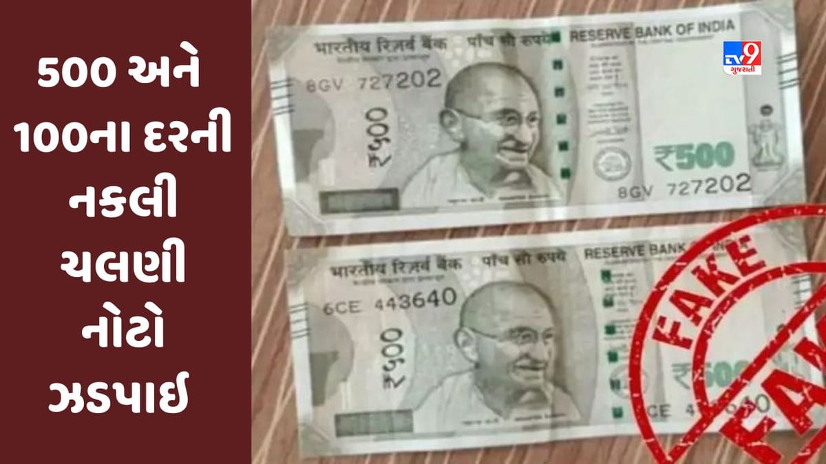 Breaking News : રાજકોટ ક્રાઇમ બ્રાન્ચનું મોટું ઓપરેશન, 500 અને 100ના દરની નકલી ચલણી નોટો સાથે ત્રણની ધરપકડ