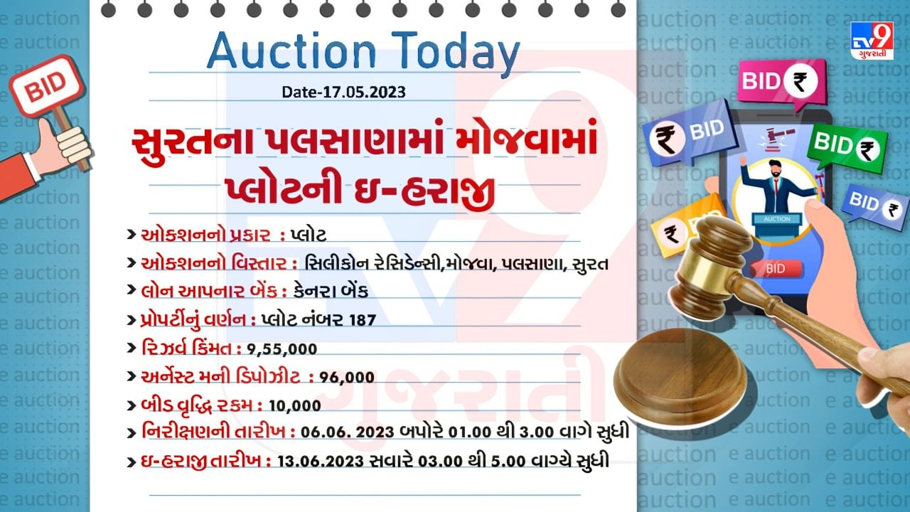 Surat Plot E Auction Detail