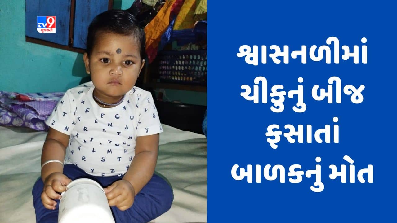 Gujarati Video : સુરતના ઉધના વિસ્તારમાં ચીકુનું બીજ શ્વાસનળીમાં ફસાતાં બાળકનું મોત