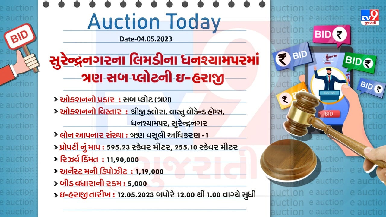 Surendranagar Limdi E Auction Detail