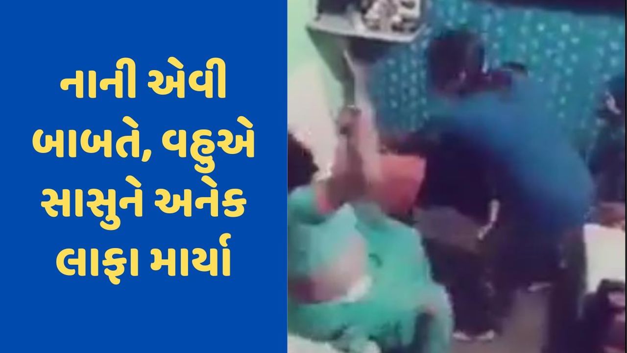 Viral Video: દાદીએ પૌત્રને ઠપકો આપ્યો તો વહુએ સાસુને માર્યા લાફા, વીડિયો થઈ રહ્યો છે વાયરલ