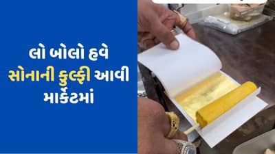 Viral Video: ઈન્દોરમાં વેચાઈ રહી છે સોનાની કુલ્ફી, શું તમે પણ ટ્રાય કરવા ઈચ્છો છો, જુઓ Videoમાં શું છે ખાસ