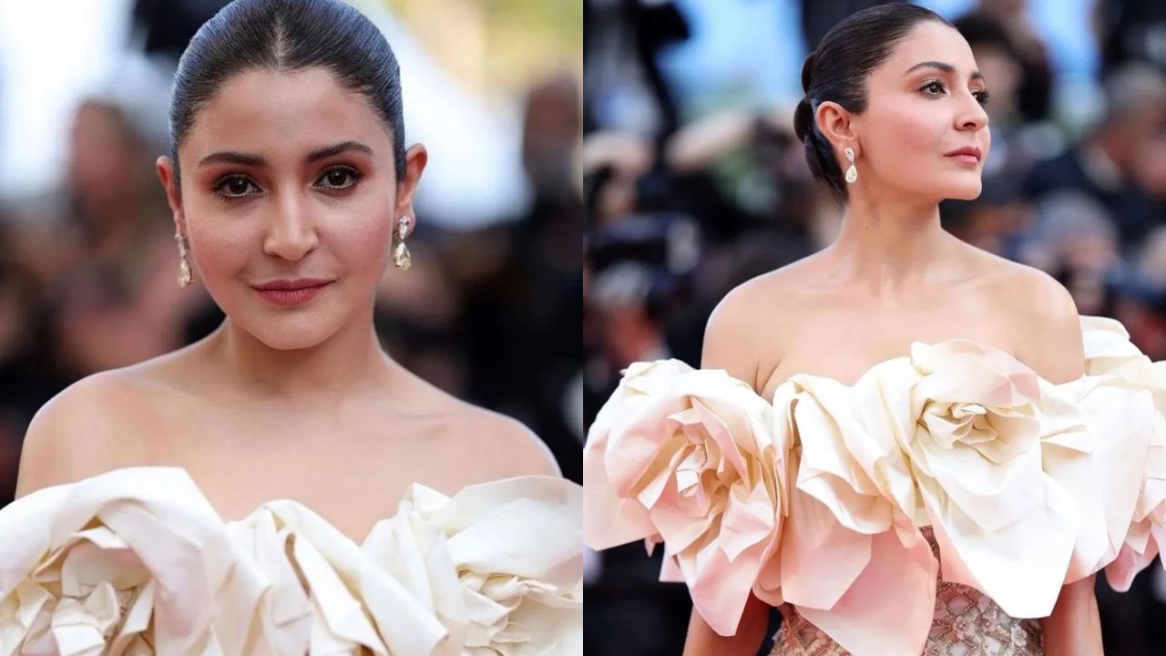 Anushka Sharma Cannes Look: કાન્સ 2023 માં ભારતીય અભિનેત્રીઓ એક થી એક જબરદસ્ત લુક જોવા મળી છે. શોની શરૂઆતથી જ, બોલિવૂડ અભિનેત્રીએ તેના અદભૂત દેખાવથી વિશ્વભરના ચાહકોને આકર્ષિત કર્યા. સપના ચૌધરી, મૃણાલ ઠાકુર, ઐશ્વર્યા રાય બચ્ચન અને ઈશા ગુપ્તા બાદ હવે અનુષ્કા શર્માનો લુક પણ આવી ગયો છે. (ફોટો ક્રેડિટ- @instagram)