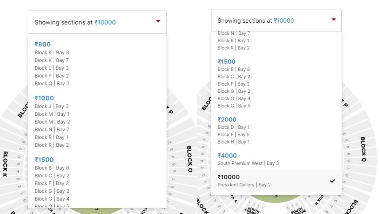 તમારી સ્ક્રીનની જમણી બાજુએ "હવે ખરીદો" પર ક્લિક કરીને આગળ વધો.  બજેટ અનુસાર કિંમતની શ્રેણીને અંતિમ સ્વરૂપ આપવું, ટિકિટોની સંખ્યા પસંદ કરવી, ટિકિટની ડિલિવરી માટે ઈ-મેલ સરનામું અને સરનામું પ્રદાન કરવું અને વ્યવહાર પૂર્ણ કરવા માટે ચુકવણી કરવી.
