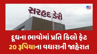 Kutch: સરહદ ડેરી દ્વારા પશુપાલકો માટેના દૂધના ભાવોમાં પ્રતિ કિલો ફેટે 20 રૂપિયાના વધારાની જાહેરાત, જુઓ Video