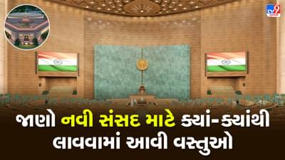 New Parliament Building: ઈન્દોરનું અશોક ચક્ર, રાજસ્થાનનો માર્બલ, જાણો નવી સંસદ માટે ક્યાંથી લાવવામાં આવી જુદી-જુદી વસ્તુઓ