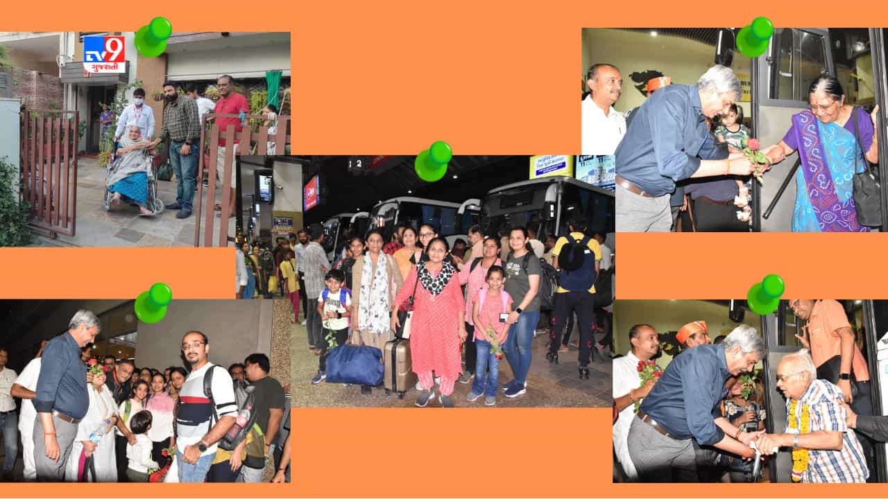 Rajkot: ઓપરેશન કાવેરી અંતર્ગત વધુ 150 નાગરિકો પહોંચ્યા વતન રાજકોટ, 103 વર્ષીય વૃદ્ધાનું મામલતદાર દ્વારા કરાયુ સ્વાગત