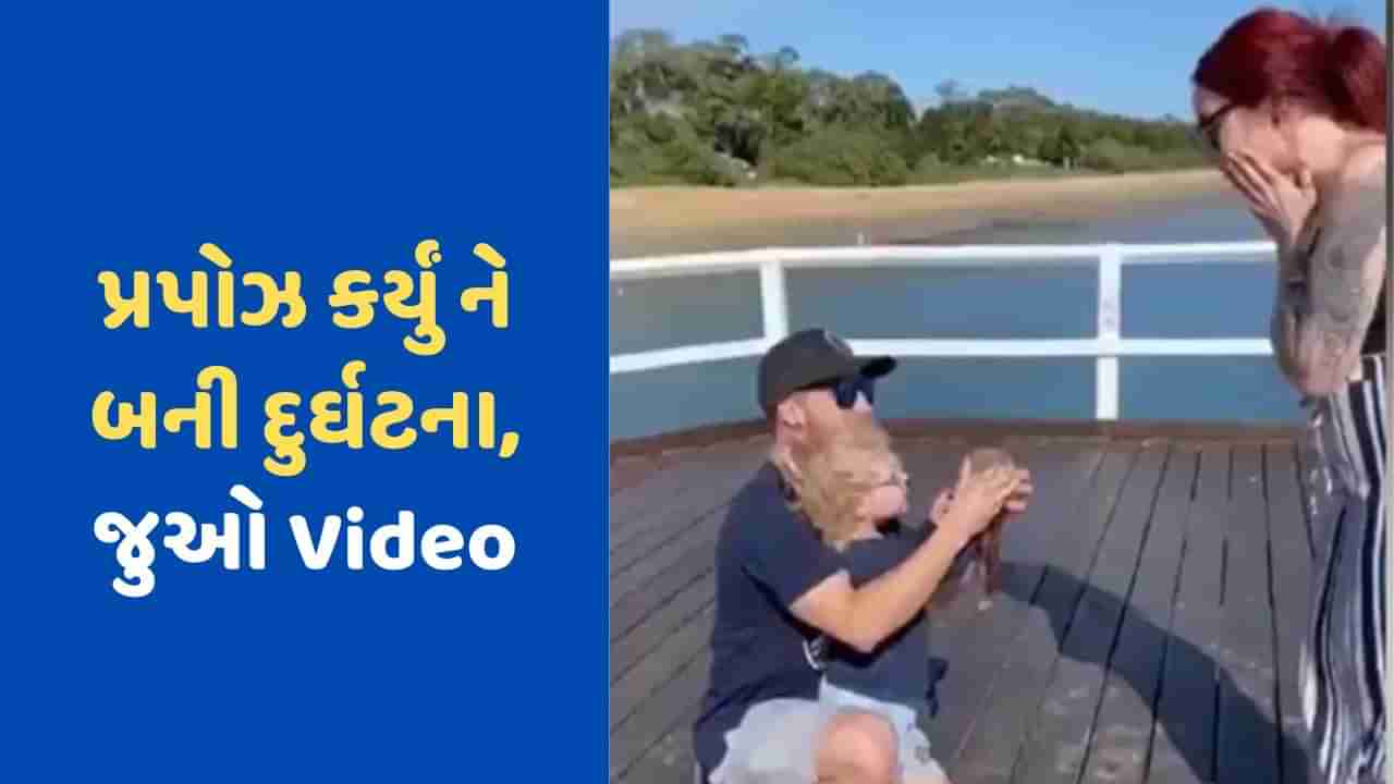 Viral Video: દરિયાકિનારે પ્રપોઝ કરવું પડ્યું ભારે, થઈ મજેદાર દુર્ઘટના, જુઓ જોરદાર વીડિયો