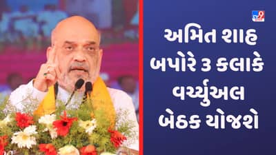 Gujarat Video: અમિત શાહ ગુજરાતના ઉચ્ચ અધિકારીઓ, 6 જિલ્લાના ધારાસભ્યો અને કલેકટર સાથે વર્ચ્યુઅલ બેઠક યોજશે