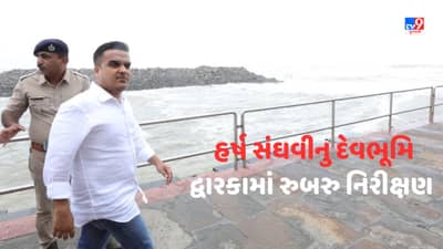 Gujarat Video: દરિયા કિનારા વિસ્તારમાં દેવભૂમિ દ્વારકાના 82 ગામડાઓના સાવચેતીના પગલા હાથ ધરાયા-HM હર્ષ સંઘવી