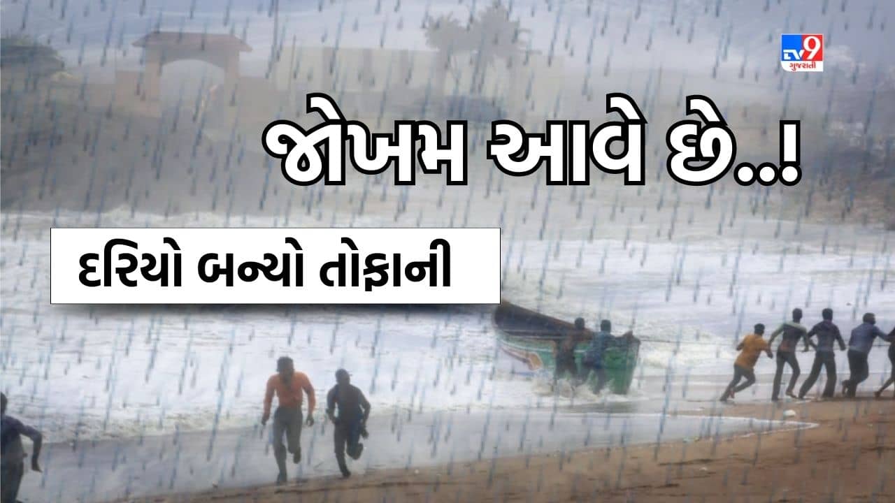 Amreli: દરિયો બન્યો તોફાની, જાફરાબાદના દરિયાકાંઠે આવેલા શિયાળ બેટ સહિત 9 ગામડાંને એલર્ટ કરાયા, જુઓ Video