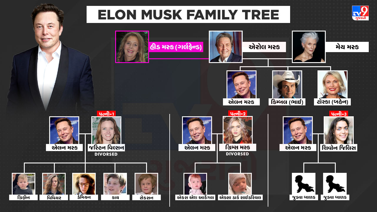 Elon Musk Family Tree : મસ્ક બાળકોની બાબતમાં લાલુ પ્રસાદને પણ આપે છે ટક્કર! જાણો કોણ છે એલોન મસ્કના પરિવારમાં