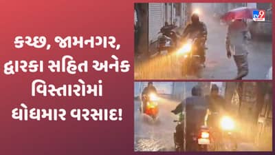 Gujarat Video: ગુજરાતમાં અનેક જિલ્લાઓમાં ધોધમાર વરસાદ નોંધાયો, સૌથી વધારે અંજારમાં 9 ઈંચ ખાબક્યો