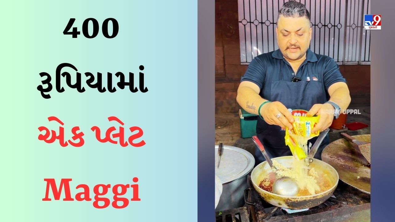 Viral Video : લો બોલો, 400 રૂપિયામાં એક પ્લેટ Maggi, લોકોએ પૂછ્યું - BMWમાં બેસીને ખવડાવે છે?