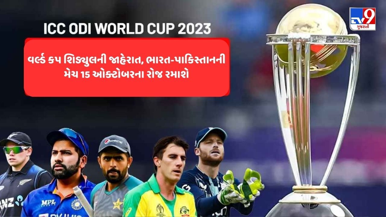 Cricket World Cup 2023 Schedule: વર્લ્ડ કપ શેડ્યુલની જાહેરાત, ભારત-પાકિસ્તાનની મેચ 15 ઓક્ટોબરના રોજ રમાશે