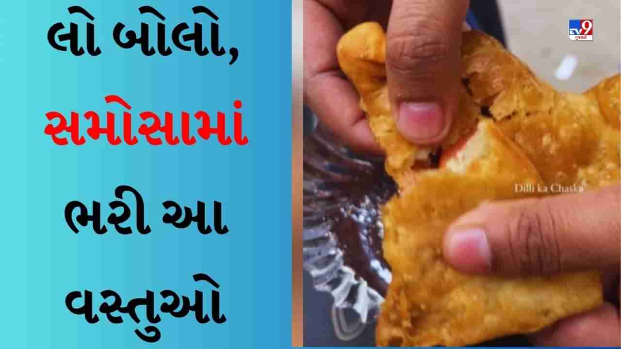 Weird Food Viral Video : કુછ તો શર્મ કરો, આ વસ્તુથી બનાવ્યા સમોસા, વીડિયો જોઈને લોકો થયા લાલઘુમ