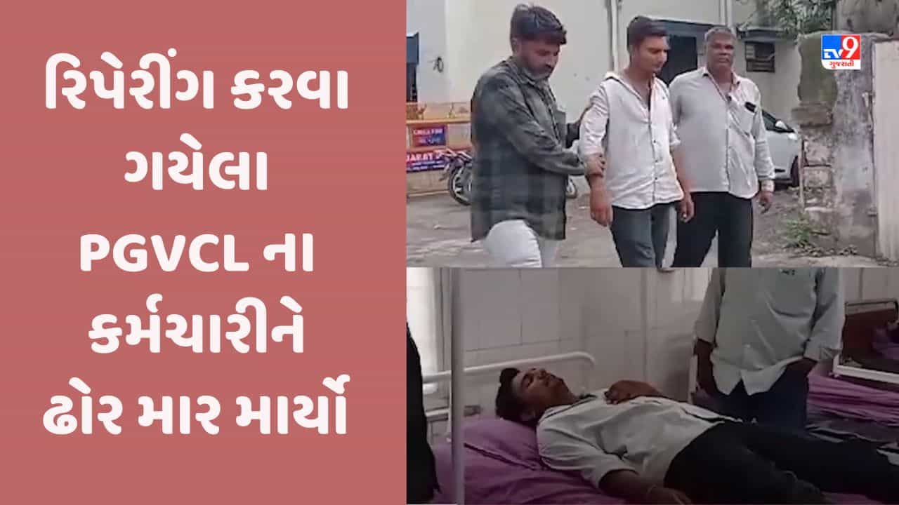 Gujarat Video: જૂનાગઢના વંથલીમાં વીજ કર્મચારી પર હુમલો, સમસ્યા દૂર કરવા ગયેલા કર્મીને ઢોર માર માર્યો