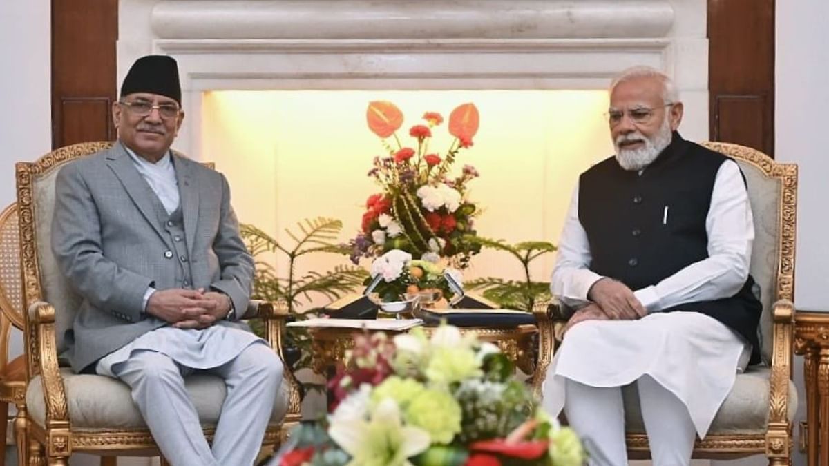 Nepal PM In India: નેપાળના PM પ્રચંડે નરેન્દ્ર મોદી સાથે કરી મુલાકાત, વેપારથી લઈ ઉર્જા ક્ષેત્રોમાં સહયોગ અંગે કરી ચર્ચા