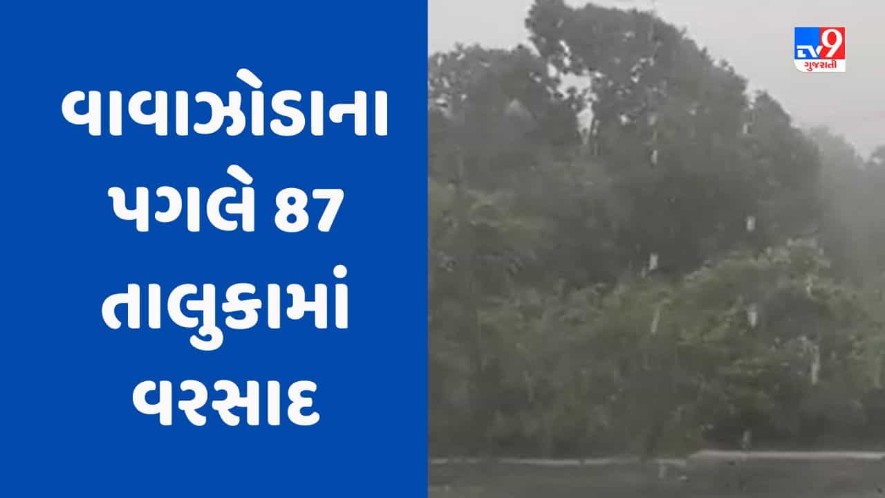 Breaking News Cyclone Biparjoy : વાવાઝોડાના પગલે 87 તાલુકામાં વરસ્યો વરસાદ