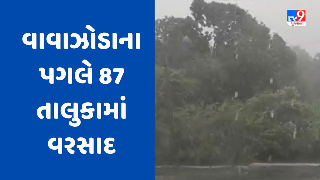 Breaking News Cyclone Biparjoy : વાવાઝોડાના પગલે 87 તાલુકામાં વરસ્યો વરસાદ