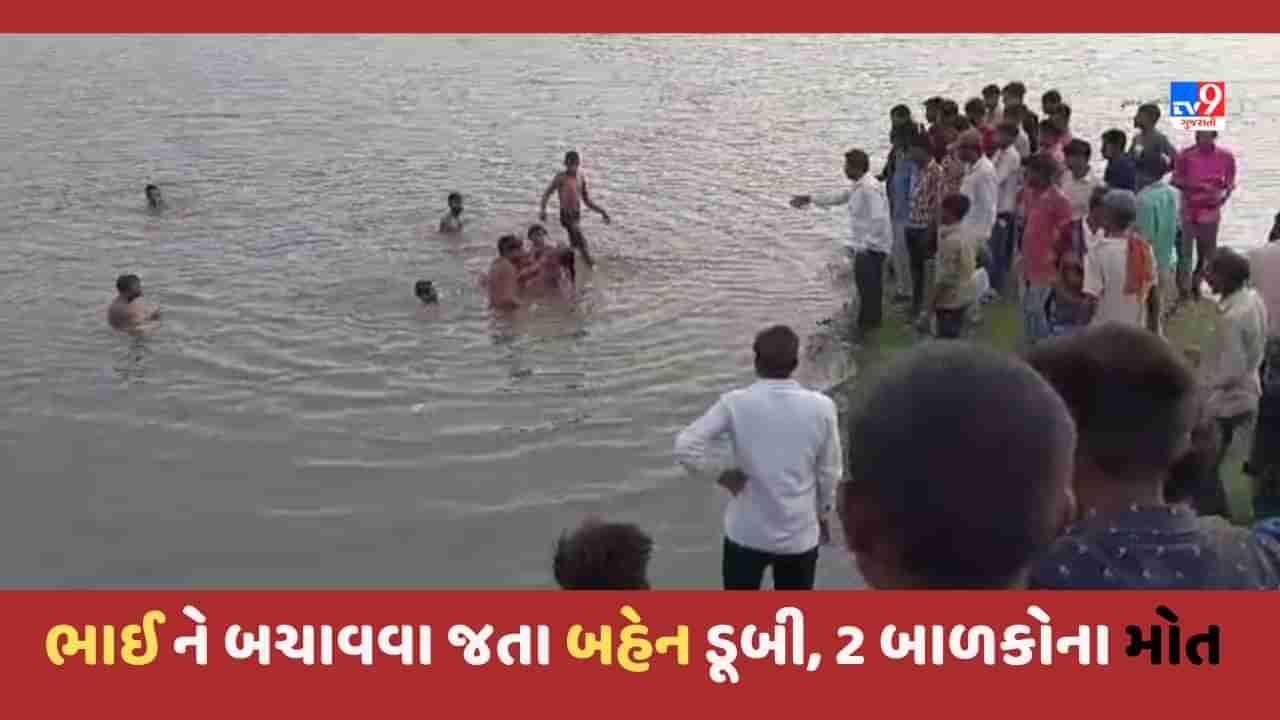 Sabarkantha: તળાવમાં ડૂબતા 2  બાળકોના મોત, મોટા ભાઈને બચાવવાના પ્રયાસમાં 10 વર્ષની નાની બહેન મોતને ભેટી