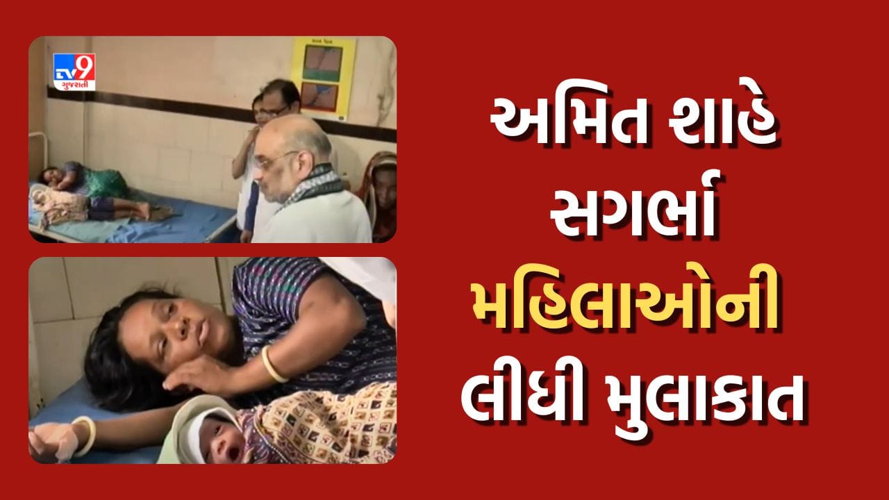Amit shah: કેન્દ્રીય ગૃહ પ્રધાન અમિત શાહે માંડવી સિવિલ હોસ્પિટલમાં સગર્ભા મહિલાઓની મુલાકાત લઈ સંવેદના વ્યક્ત કરી, જુઓ Video Amit shah: કેન્દ્રીય ગૃહ પ્રધાન અમિત શાહે માંડવી સિવિલ હોસ્પિટલમાં સગર્ભા મહિલાઓની મુલાકાત લઈ સંવેદના વ્યક્ત કરી, જુઓ Video