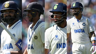 ઓસ્ટ્રેલિયાએ પ્રથમ બેટિંગ કરતા 469 રન બનાવ્યા બાદ માત્ર 19મી ઓવરમાં ભારત 71/4ના સ્કોર પર રોહિત શર્મા, શુભમન ગિલ, ચેતેશ્વર પુજારા અને વિરાટ કોહલી સહિતનો ટોપ ઓર્ડર ધરાશાયી થયો હતો. ભારત તેની પ્રથમ ઇનિંગમાં માત્ર 296 રન બનાવી શક્યું હતું. 