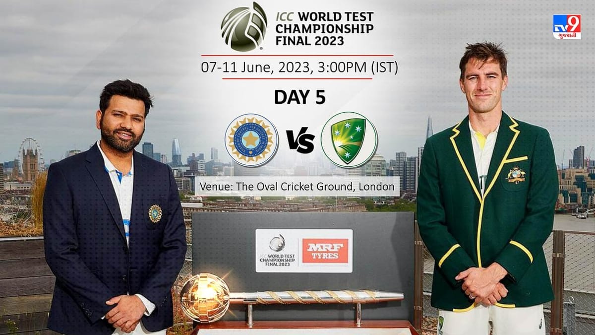 India vs Australia Highlights Day 5:  વર્લ્ડ ટેસ્ટ ચેમ્પિયનશિપની ફાઇનલમાં ભારતની હાર,ઓસ્ટ્રેલિયાએ ટાઇટલ જીત્યું