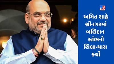 કેન્દ્રીય ગૃહપ્રધાન અમિત શાહે શ્રીનગરમાં બલિદાન સ્તંભનો શિલાન્યાસ કર્યો, શ્યામા પ્રસાદ મુખર્જીની યાદમાં સ્તંભ બનશે