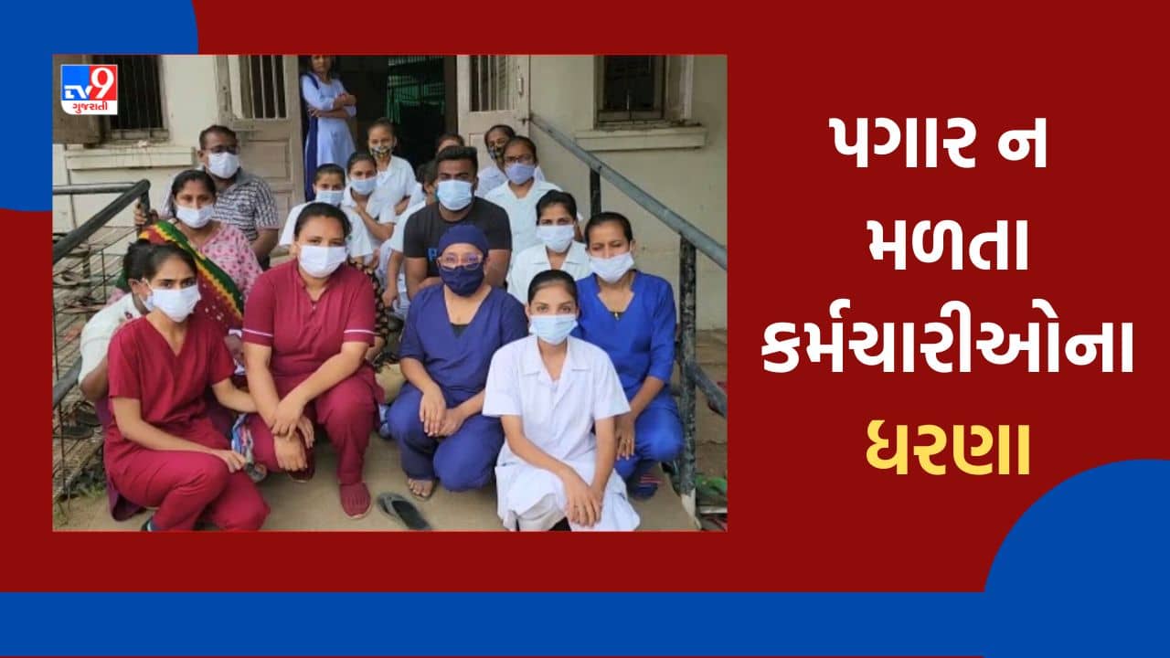 Gujarati Video: પેટલાદ સિવિલ હોસ્પિટલના કેમ્પસમાં કર્મચારીઓના પગાર મુદ્દે ધરણા, મૌન રહી દર્શાવ્યો વિરોધ