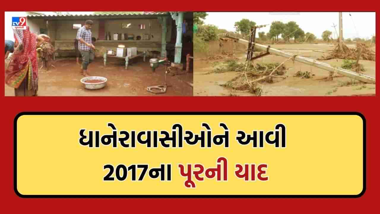 Banaskantha: ધાનેરામાં બે દિવસથી વરસેલા અવિરત વરસાદે 2017ના પૂરની અપાવી યાદ, અનેક વિસ્તારો બન્યા જળમગ્ન