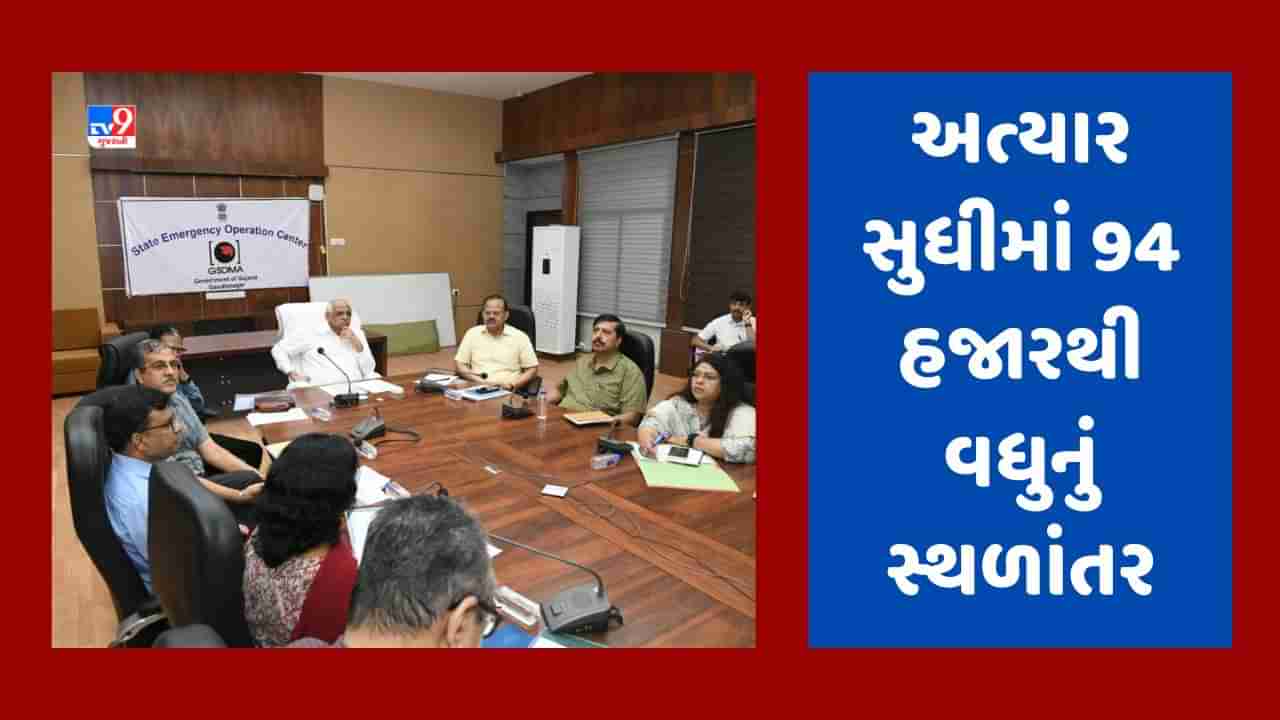 Cyclone Biparjoy :  વાવાઝોડાથી અસર થઇ શકે તેવા જિલ્લાઓમાંથી અત્યાર સુધીમાં 94 હજારથી વધુનું સ્થળાંતર