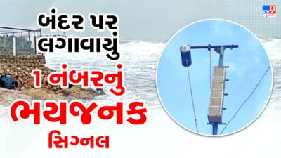 સંભવિત વાવાઝોડાને લઇ એક્શનમાં તંત્ર, સૌરાષ્ટ્રના તમામ બંદરો પર લગાવાયું 1 નંબરનું ભયસૂચક સિગ્નલ, જુઓ Video