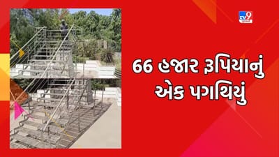 Surat: કોર્પોરેશનની કામગીરી ફરી વિવાદમાં, સીડીના એક પગથિયા પાછળ કોર્પોરેશને 66 હજાર રૂપિયાનો કર્યો ખર્ચ, જુઓ Video