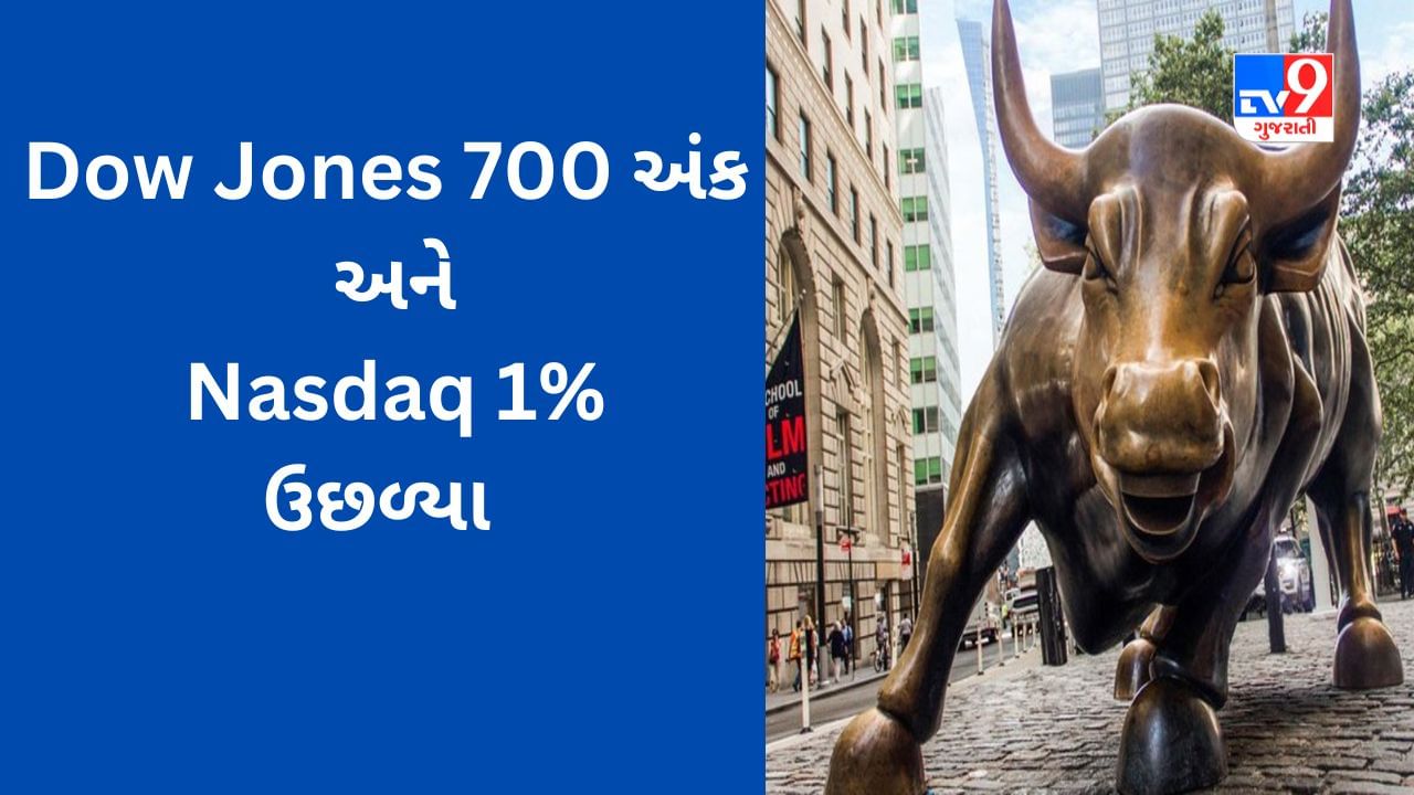 જોબ માર્કેટના ડેટાથી સેન્ટિમેન્ટ મજબૂત થયો, Dow Jones 700 પોઈન્ટથી વધુ ઉછળ્યો