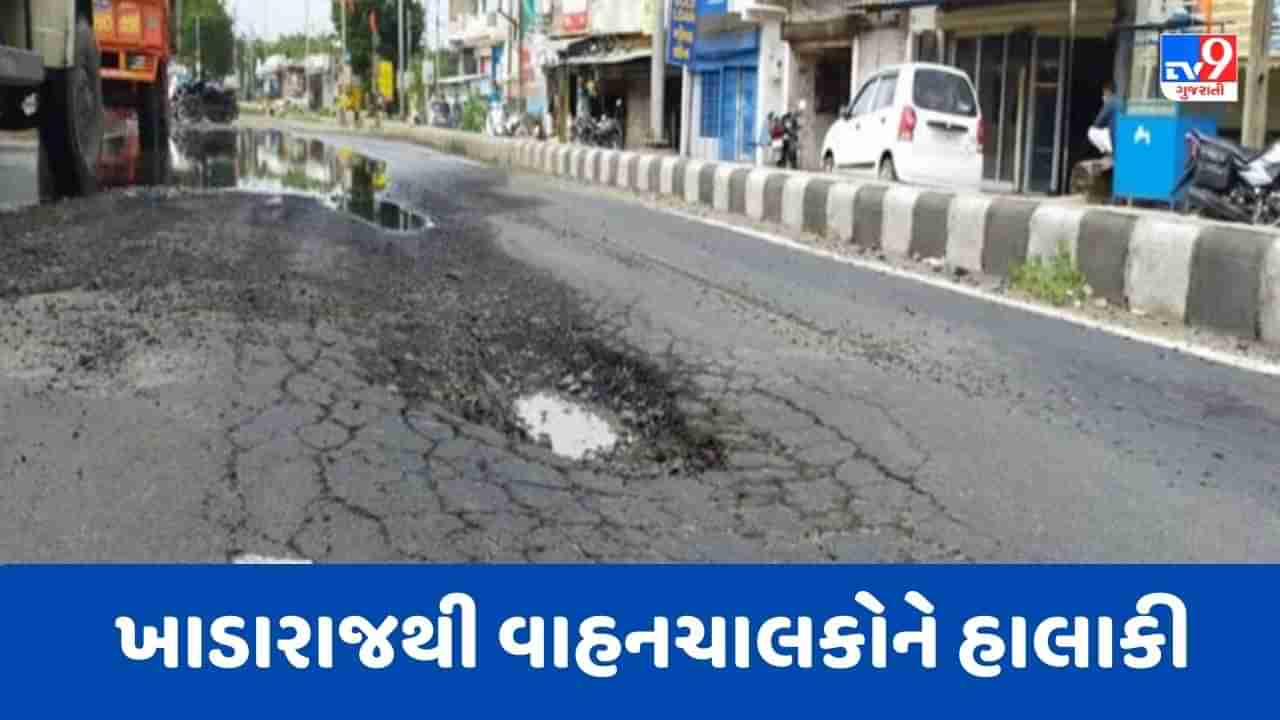 Ahmedabad : અમદાવાદના ઔડામાં આવતા એસપી રિંગરોડ સહિત શહેરના અનેક રોડની હાલત બિસ્માર, જુઓ Video