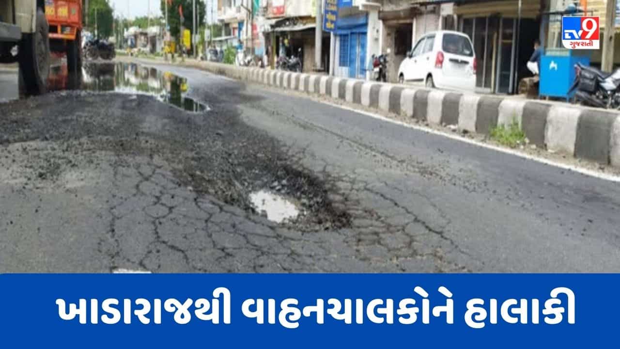 Ahmedabad : અમદાવાદના ઔડામાં આવતા એસપી રિંગરોડ સહિત શહેરના અનેક રોડની હાલત બિસ્માર, જુઓ Video