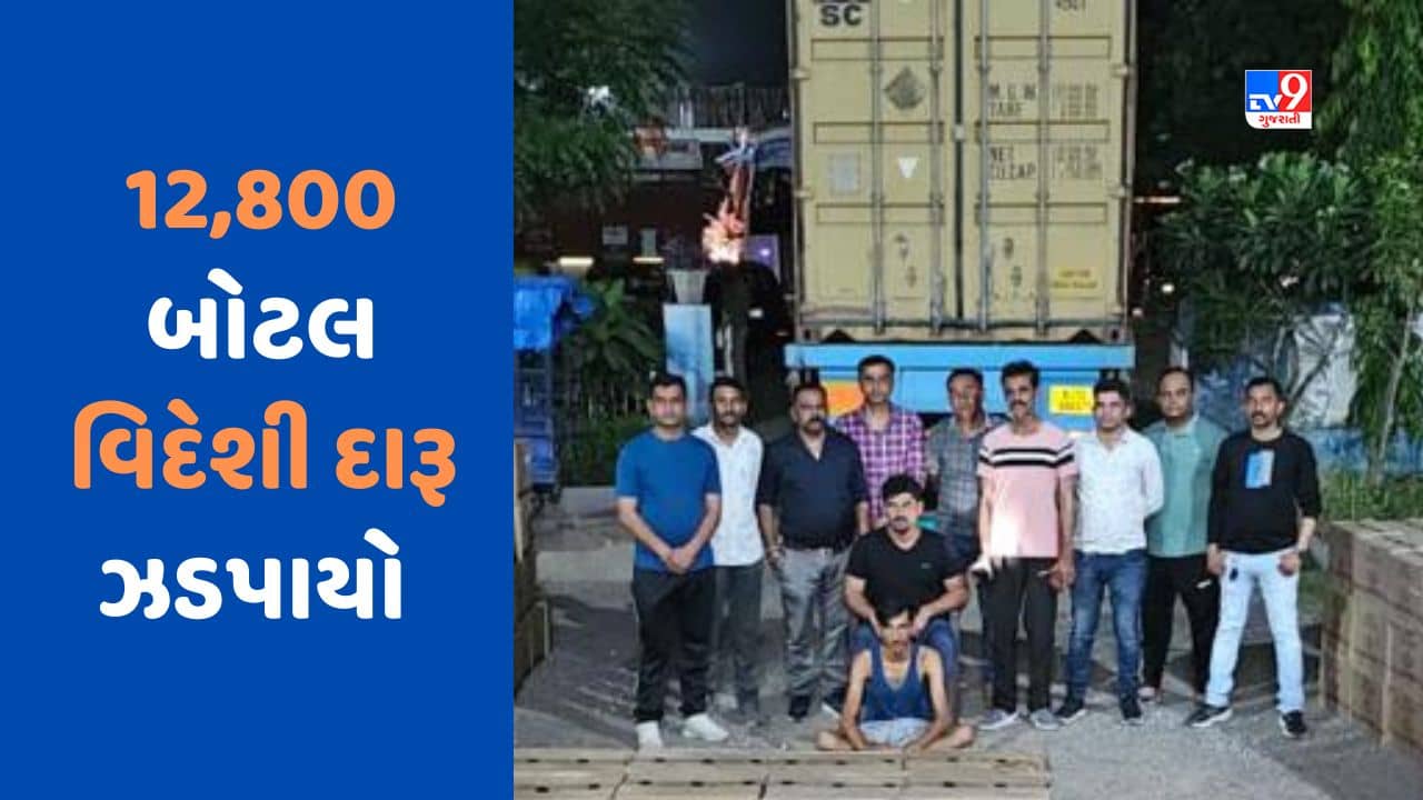 Banaskantha : પાલનપુર-છાપી હાઇવે પરથી વિદેશી દારૂ ભરેલું કન્ટેનર ઝડપાયું, જુઓ Video