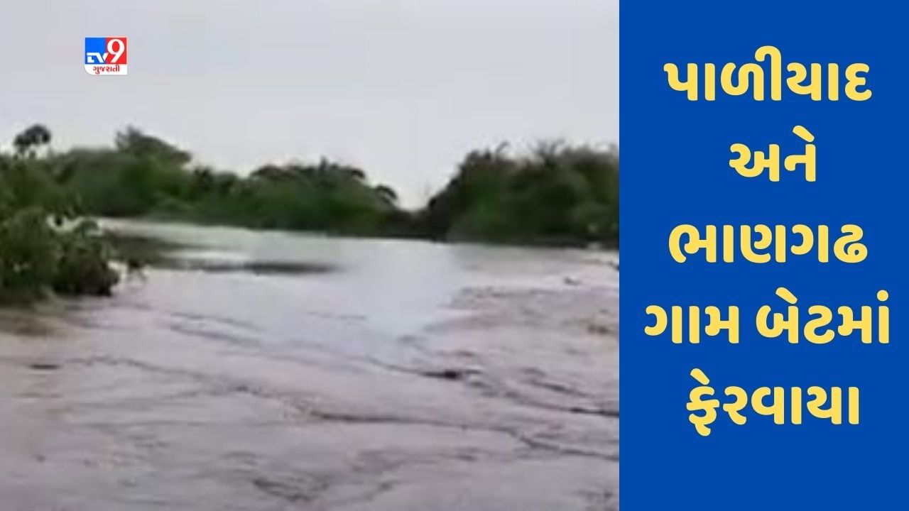 ભાવનગરમાં પાળીયાદ અને ભાણગઢ ગામ બેટમાં ફેરવાયા, જુઓ Video