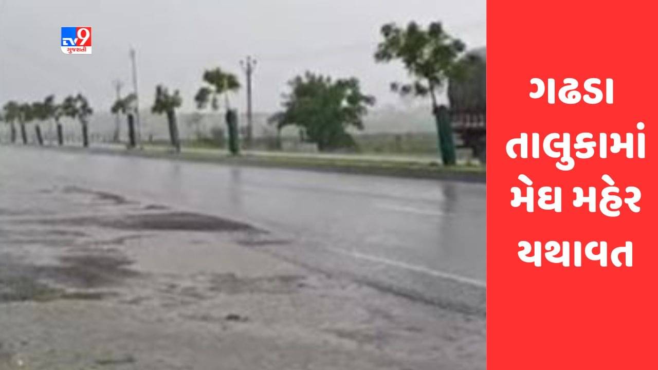 Gujarati Video: બોટાદના ગઢડા તાલુકામાં મેઘ મહેર યથાવત, રોડ-રસ્તા પર પાણી ફરી વળ્યા