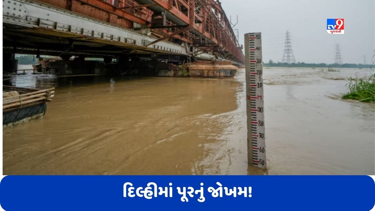 Delhi Flood: દિલ્હીમાં વધી રહ્યું છે પૂરનું જોખમ, યમુના નદીના જળ સ્તરમાં સતત વધારો Delhi Flood: દિલ્હીમાં વધી રહ્યું છે પૂરનું જોખમ, યમુના નદીના જળ સ્તરમાં સતત વધારો