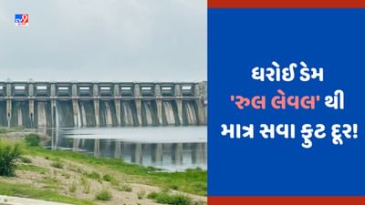 Dharoi Dam: ધરોઈ ડેમ એલર્ટ સ્ટેજ પર પહોંચ્યો, વધુ સવા ફુટ પાણી ભરાતા સાબરમતીમાં છોડાશે પાણી?