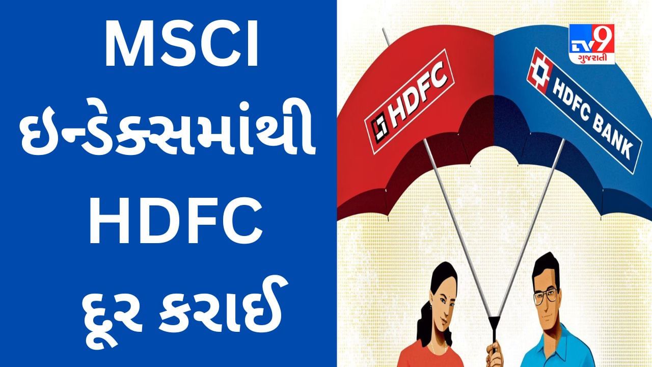 HDFC Twins Merger : MSCI ઇન્ડેક્સમાંથી પણ HDFC દૂર કરાઈ, 13 જુલાઈથી કોણ લેશે સ્થાન?