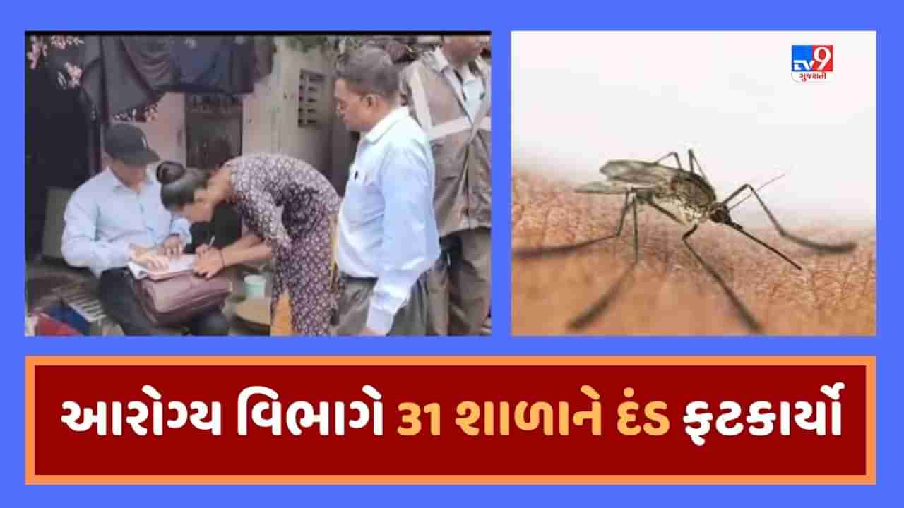 Breaking News : સુરતમાં આરોગ્ય વિભાગની તવાઇ, એલપી સવાણી અને સન ફ્લાવર સહિત 31 સ્કૂલને મચ્છરના બ્રીડિંગ મુદ્દે ફટકારાયો દંડ