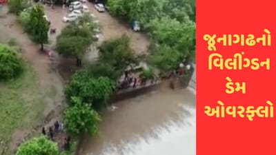 જૂનાગઢમાં સતત વરસાદને કારણે વિલીંગ્ડન ડેમ ઓવરફ્લો થયો, જુઓ Video જૂનાગઢમાં સતત વરસાદને કારણે વિલીંગ્ડન ડેમ ઓવરફ્લો થયો, જુઓ Video