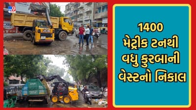 Ahmedabad: બકરીઈદના તહેવાર દરમિયાન બે દિવસમાં 1400 મેટ્રીક ટન થી વધુ કુરબાની વેસ્ટના નિકાલમાં AMC કામે લાગ્યુ