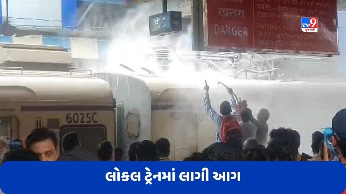 Mumbai: મુંબઈની લોકલ ટ્રેનમાં લાગી આગ, મુસાફરોમાં ગભરાટનો માહોલ, ટ્રેનને બોરીવલી સ્ટેશન પર રોકવામાં આવી Mumbai: મુંબઈની લોકલ ટ્રેનમાં લાગી આગ, મુસાફરોમાં ગભરાટનો માહોલ, ટ્રેનને બોરીવલી સ્ટેશન પર રોકવામાં આવી